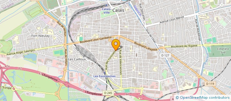 localisation de l'entreprise MADAME CHRISTINE DUBUIS  CALAIS