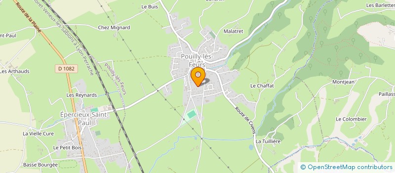 localisation de l'entreprise MADAME CHRISTINE DUBULLE  POUILLY-LES-FEURS