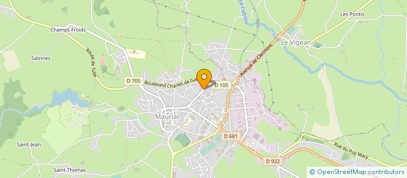 localisation de l'entreprise MADAME CHRISTINE DUCHE à MAURIAC