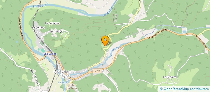 localisation de l'entreprise MADAME CHRISTINE DUCHESNAY  LES EYZIES