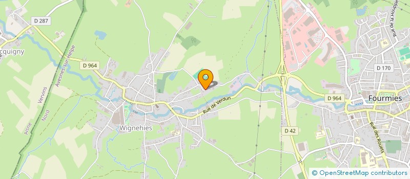 localisation de l'entreprise MADAME CHRISTINE DUCORNET  WIGNEHIES