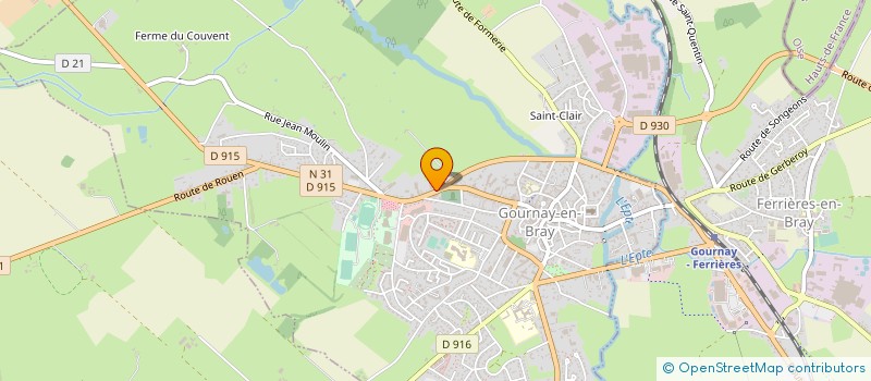 localisation de l'entreprise MADAME CHRISTINE DUCROCQ  GOURNAY-EN-BRAY