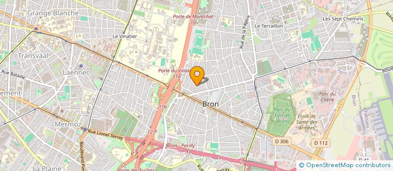 localisation de l'entreprise MADAME CHRISTINE DUCROIZET  BRON