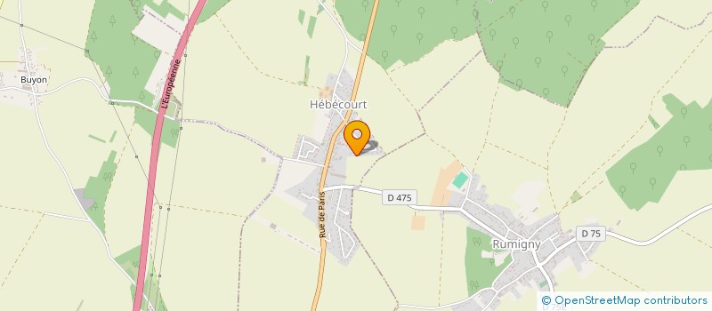 localisation de l'entreprise MADAME CHRISTINE DUFLY  HEBECOURT