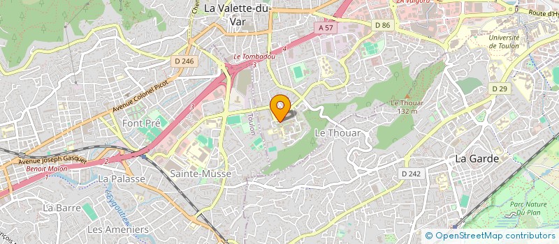 localisation de l'entreprise MADAME CHRISTINE DUGIT-GROS à LA VALETTE-DU-VAR