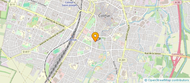 localisation de l'entreprise MADAME CHRISTINE DUMOULIN  COLMAR