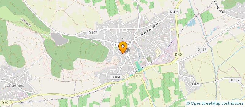 localisation de l'entreprise MADAME CHRISTINE DUPARD  CALVISSON