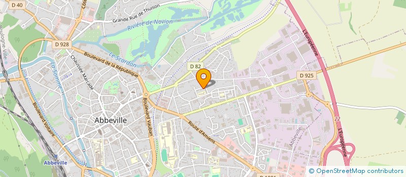 localisation de l'entreprise MADAME CHRISTINE DUPRE à ABBEVILLE