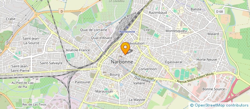 localisation de l'entreprise MADAME CHRISTINE DUPUIS à NARBONNE