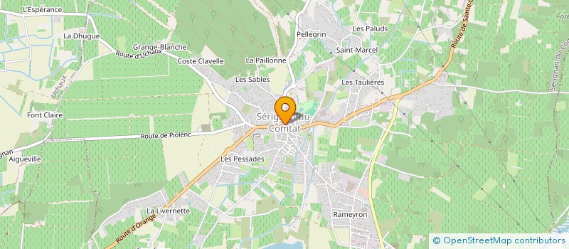 localisation de l'entreprise MADAME CHRISTINE DUPUIS  SERIGNAN-DU-COMTAT