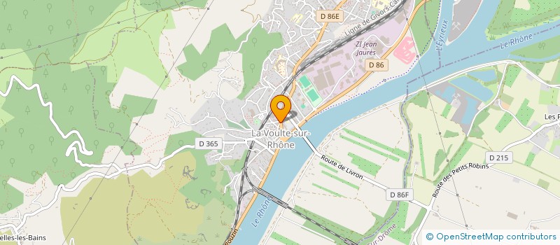 localisation de l'entreprise MADAME CHRISTINE DURAND  LA VOULTE-SUR-RHONE