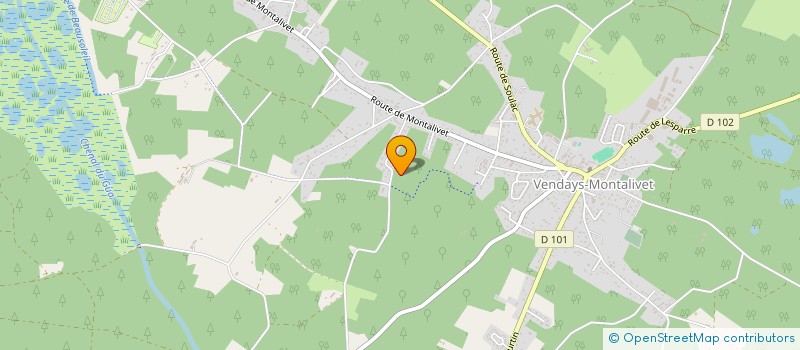 localisation de l'entreprise MADAME CHRISTINE DURAND  VENDAYS-MONTALIVET