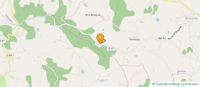 localisation de l'entreprise MADAME CHRISTINE DURAND  BROUSSE