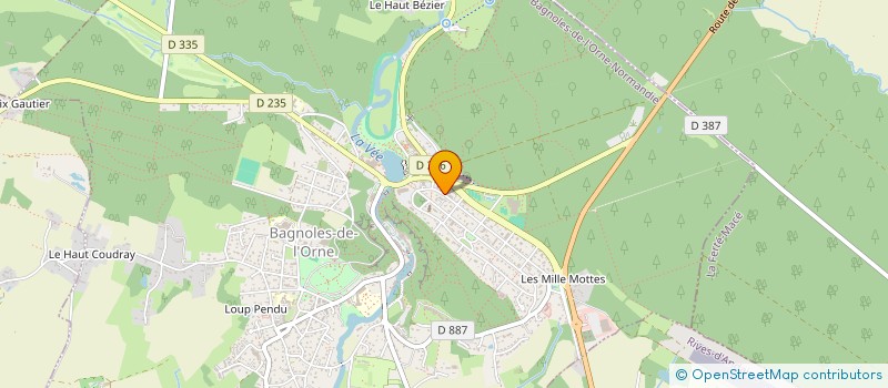localisation de l'entreprise MADAME CHRISTINE DURAND à BAGNOLES DE L'ORNE NORMANDIE