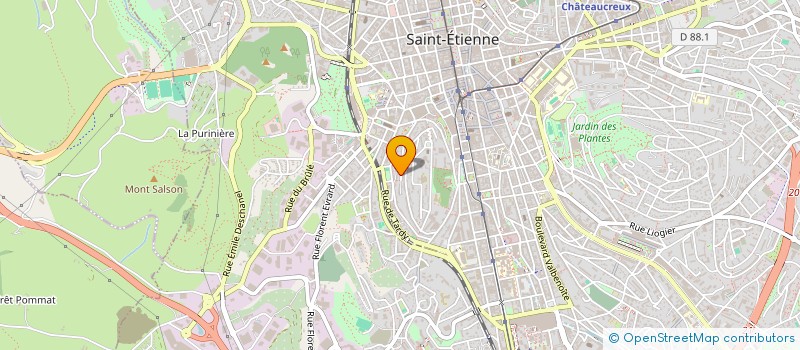 localisation de l'entreprise MADAME CHRISTINE DURANT  SAINT-ETIENNE