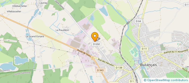 localisation de l'entreprise MADAME CHRISTINE DURBEC à VILLEDIEU-SUR-INDRE