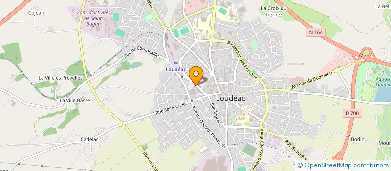 localisation de l'entreprise MADAME CHRISTINE DUVAL à LOUDEAC