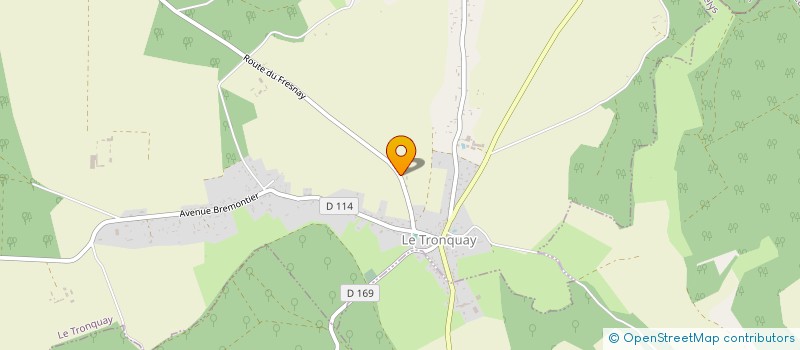 localisation de l'entreprise MADAME CHRISTINE DUVAL  LE TRONQUAY