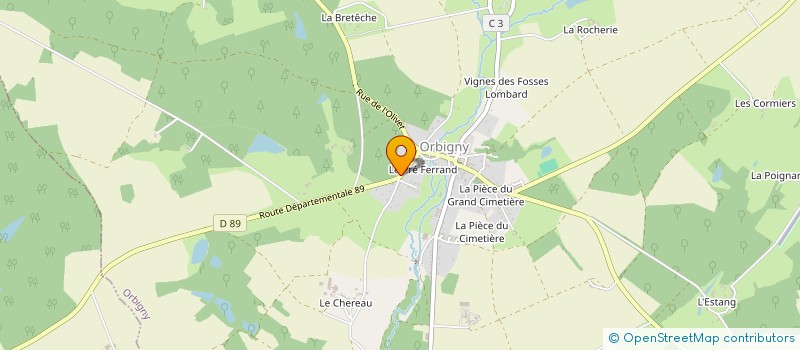 localisation de l'entreprise MADAME CHRISTINE ECHARD  ORBIGNY