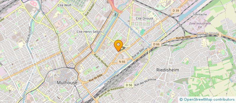 localisation de l'entreprise MADAME CHRISTINE ELMLINGER  MULHOUSE