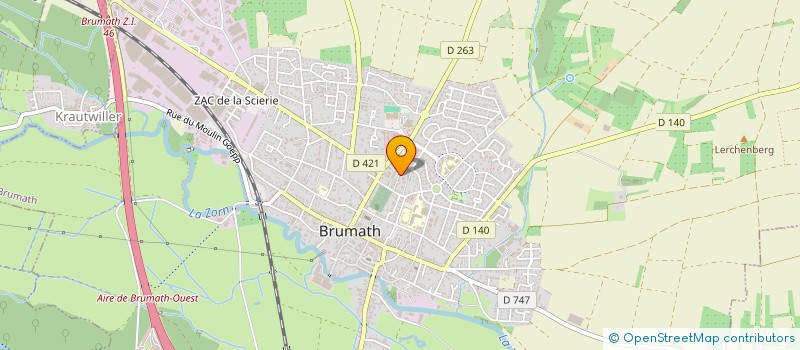 localisation de l'entreprise MADAME CHRISTINE ESCHENLOHR  BRUMATH