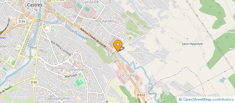 localisation de l'entreprise MADAME CHRISTINE ESTEVE  CASTRES