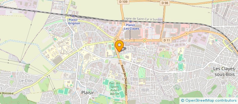 localisation de l'entreprise MADAME CHRISTINE ESTEVES  PLAISIR