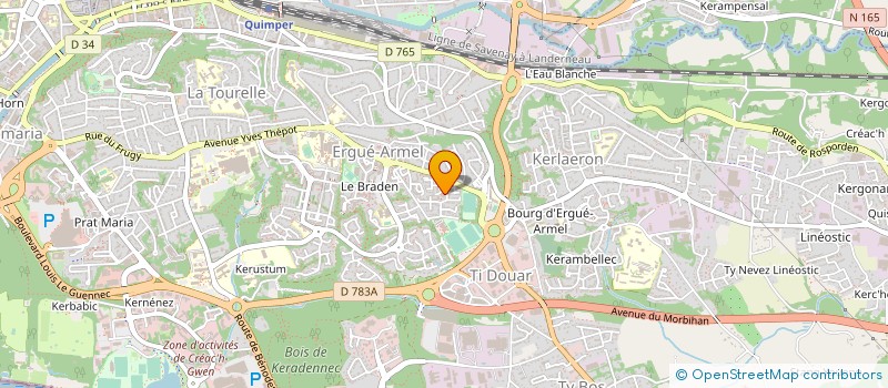 localisation de l'entreprise MADAME CHRISTINE EUSTACHE à QUIMPER