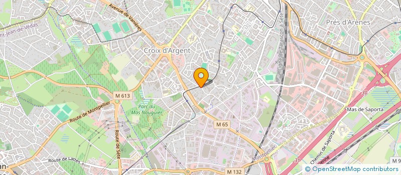 localisation de l'entreprise MADAME CHRISTINE EVESQUE à MONTPELLIER