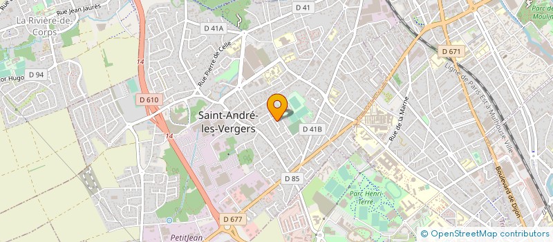 localisation de l'entreprise MADAME CHRISTINE EYCHENNE à SAINT-ANDRE-LES-VERGERS