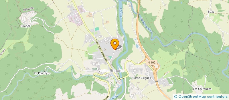 localisation de l'entreprise MADAME CHRISTINE EYNARD  VIEILLE-BRIOUDE