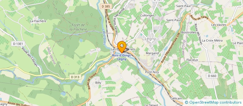 localisation de l'entreprise MADAME CHRISTINE FABIENNE NOSSENT  LEGNY