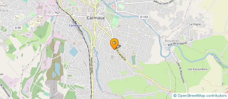 localisation de l'entreprise MADAME CHRISTINE FABRE  CARMAUX