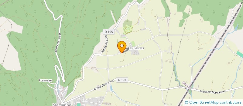 localisation de l'entreprise MADAME CHRISTINE FABRE  MARSANNE