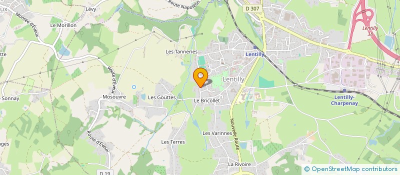 localisation de l'entreprise MADAME CHRISTINE FABRE  LENTILLY