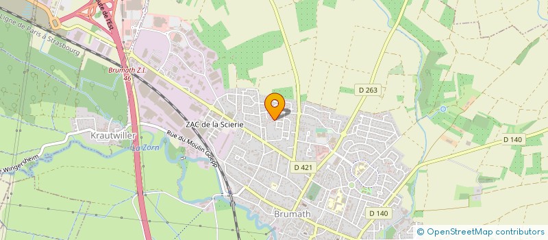 localisation de l'entreprise MADAME CHRISTINE FAHRLAENDER  BRUMATH