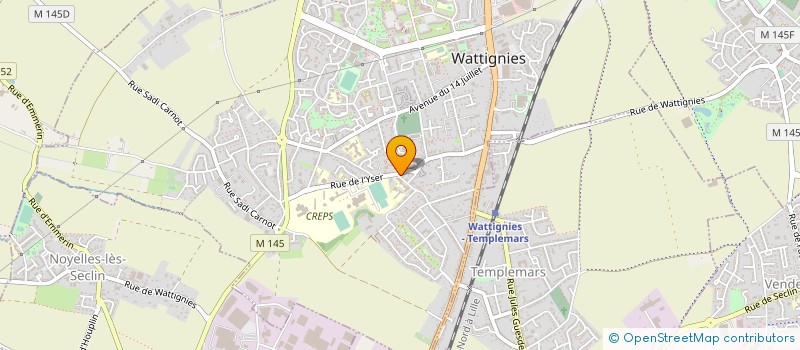 localisation de l'entreprise MADAME CHRISTINE FAID'HERBE  WATTIGNIES