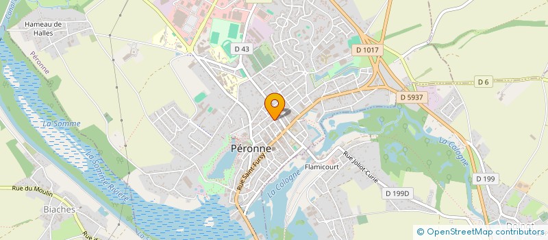 localisation de l'entreprise MADAME CHRISTINE FAIVRE à PERONNE