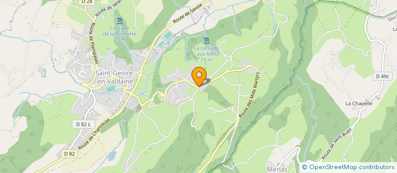 localisation de l'entreprise MADAME CHRISTINE FALCO  SAINT-GEOIRE-EN-VALDAINE