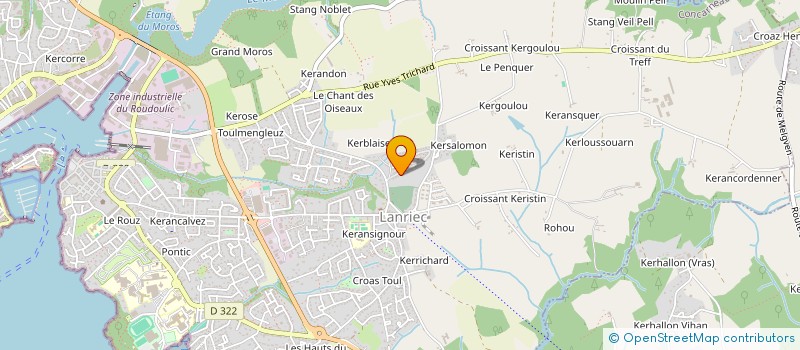 localisation de l'entreprise MADAME CHRISTINE FAUQUET  CONCARNEAU