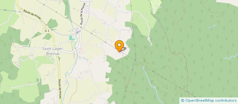 localisation de l'entreprise MADAME CHRISTINE FAURE  SAINT-LAGER-BRESSAC