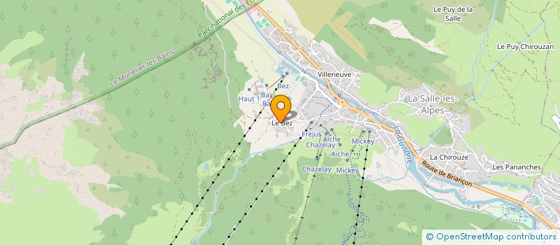 localisation de l'entreprise MADAME CHRISTINE FAURE à LA SALLE-LES-ALPES