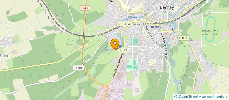 localisation de l'entreprise MADAME CHRISTINE FAVARD  BERNAY