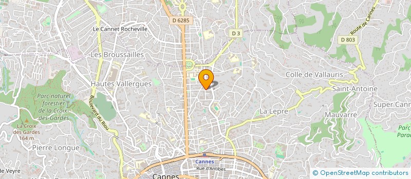 localisation de l'entreprise MADAME CHRISTINE FAVEREAU à CANNES