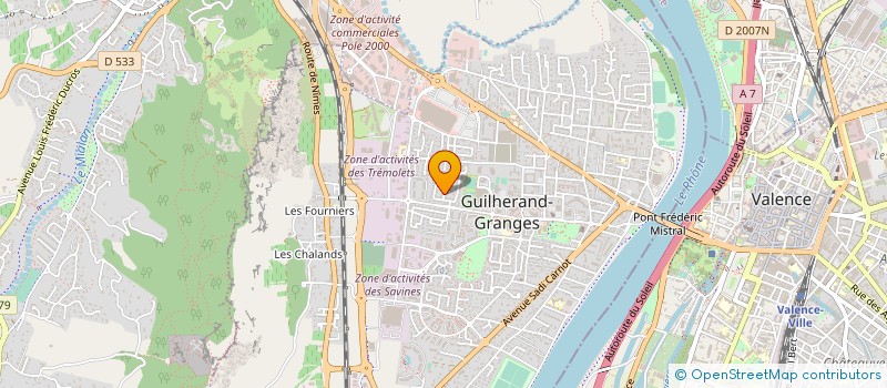 localisation de l'entreprise MADAME CHRISTINE FAVIER  GUILHERAND GRANGES