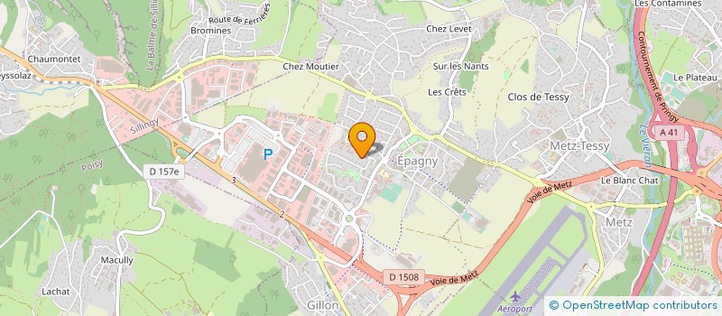 localisation de l'entreprise MADAME CHRISTINE FAVRE  EPAGNY METZ-TESSY