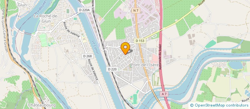 localisation de l'entreprise MADAME CHRISTINE FAVRE  PONT-DE-L'ISERE