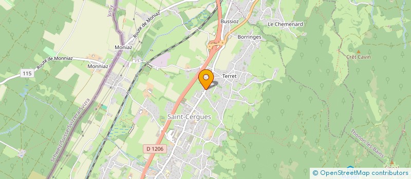 localisation de l'entreprise MADAME CHRISTINE FAVRE  SAINT-CERGUES