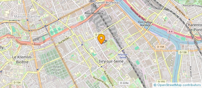 localisation de l'entreprise MADAME CHRISTINE FERREIRA à IVRY-SUR-SEINE