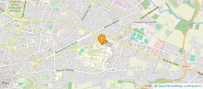 localisation de l'entreprise MADAME CHRISTINE FERREIRA à PAU